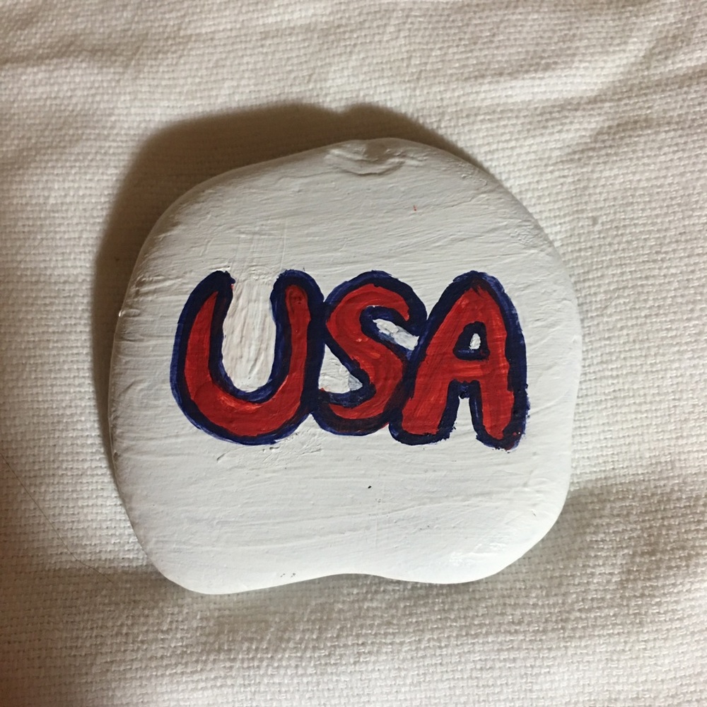 July 4th Painted Rock “USA” 🎉🎉
